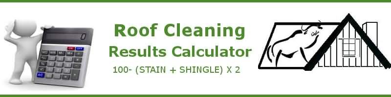 Shingle Roof Cleaning Results Calculator